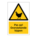 Pas op! Overstekende kippen