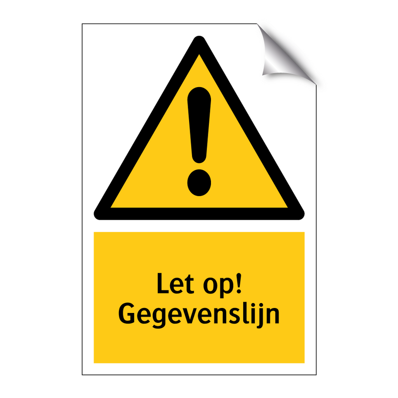 Let op! Gegevenslijn