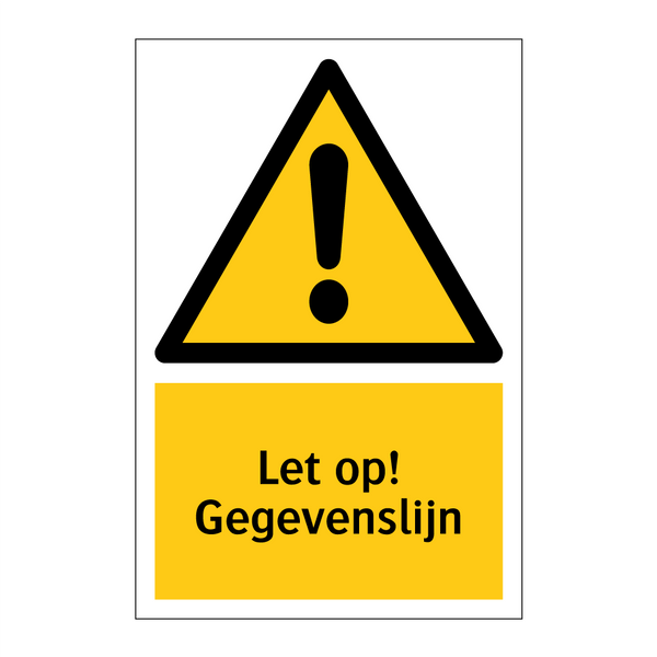Let op! Gegevenslijn