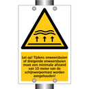 Let op! Tijdens onweersbuien of dreigende onweersbuien moet een minimale afstand van 10 meter van de schijnwerpermast worden aangehouden!