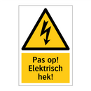 Pas op! Elektrisch hek!
