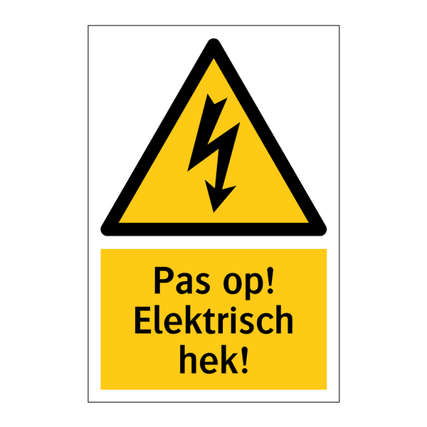 Pas op! Elektrisch hek!
