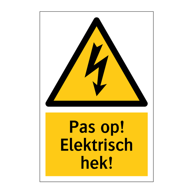 Pas op! Elektrisch hek!