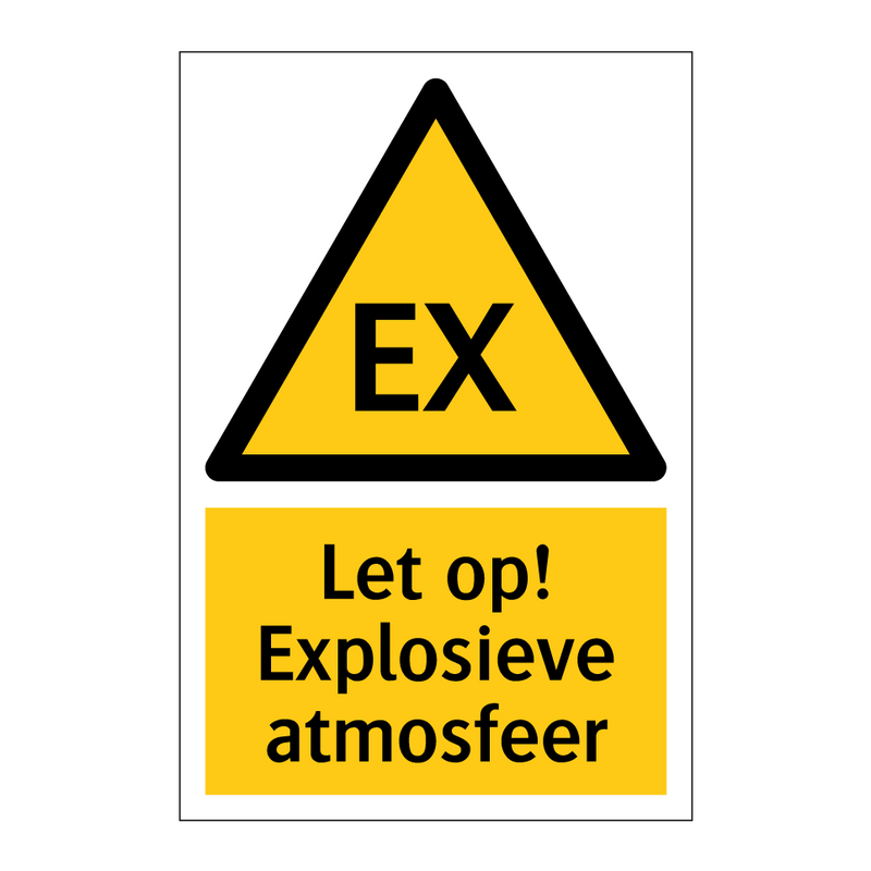 Let op! Explosieve atmosfeer