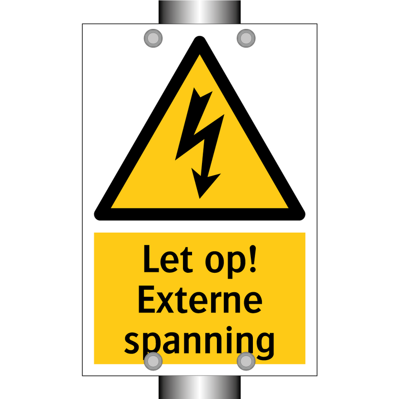 Let op! Externe spanning