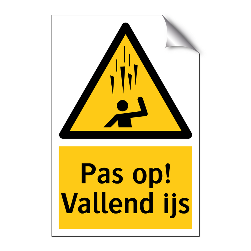 Pas op! Vallend ijs