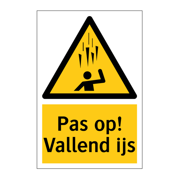 Pas op! Vallend ijs
