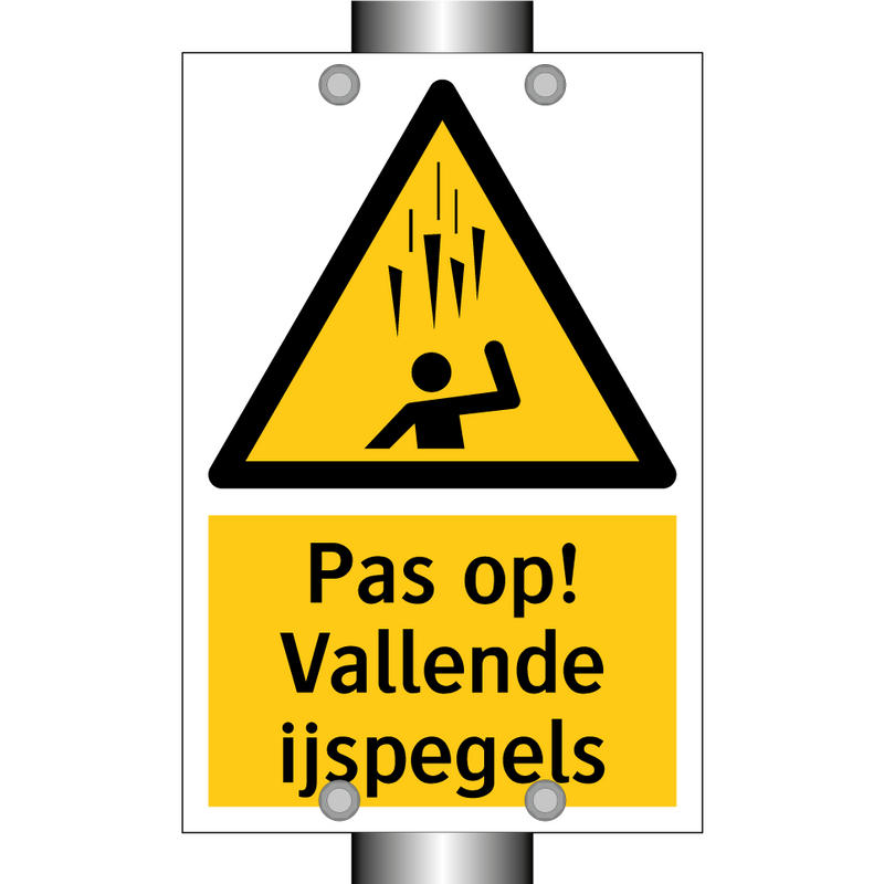 Pas op! Vallende ijspegels