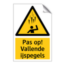 Pas op! Vallende ijspegels