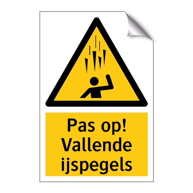 Pas op! Vallende ijspegels