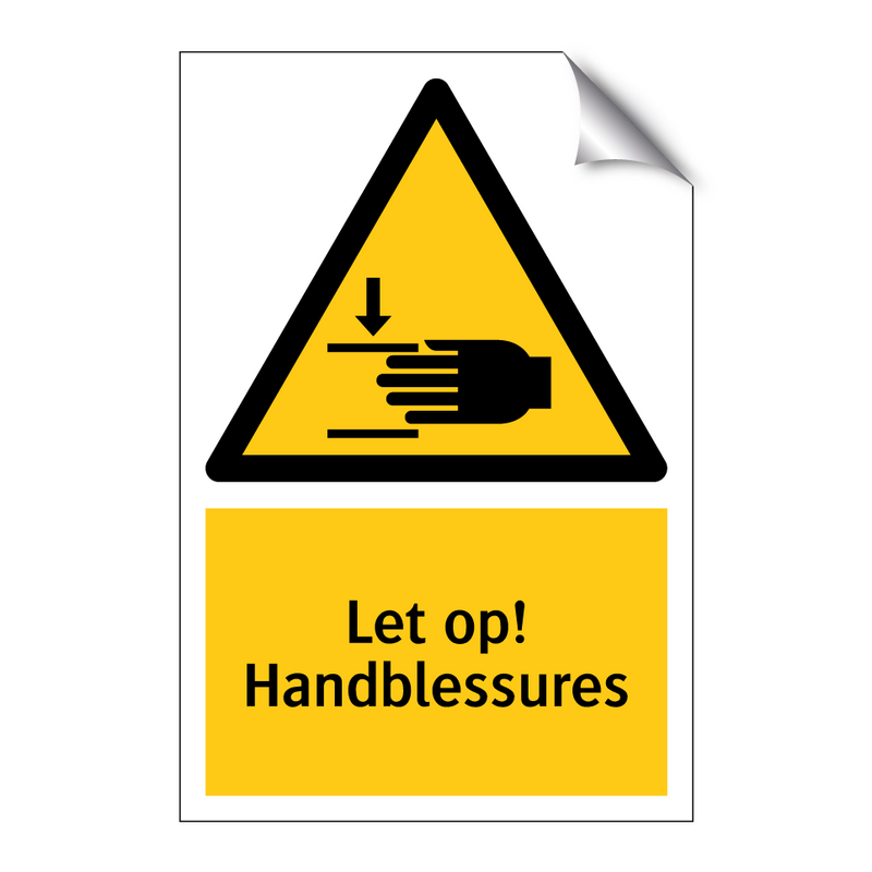 Let op! Handblessures