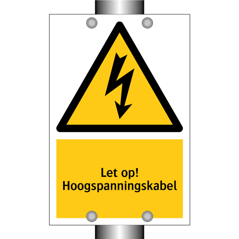 Let op! Hoogspanningskabel
