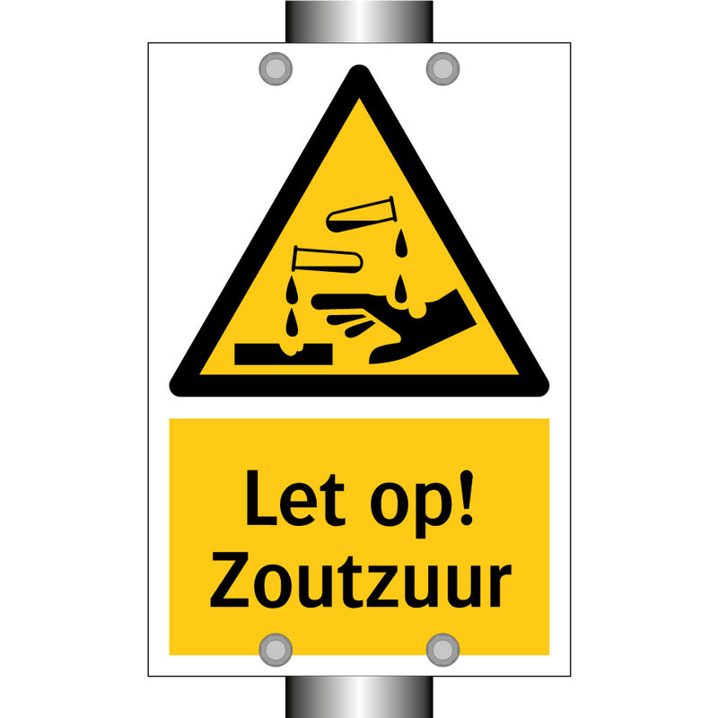 Let op! Zoutzuur