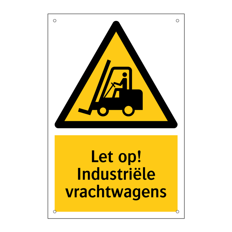 Let op! Industriële vrachtwagens