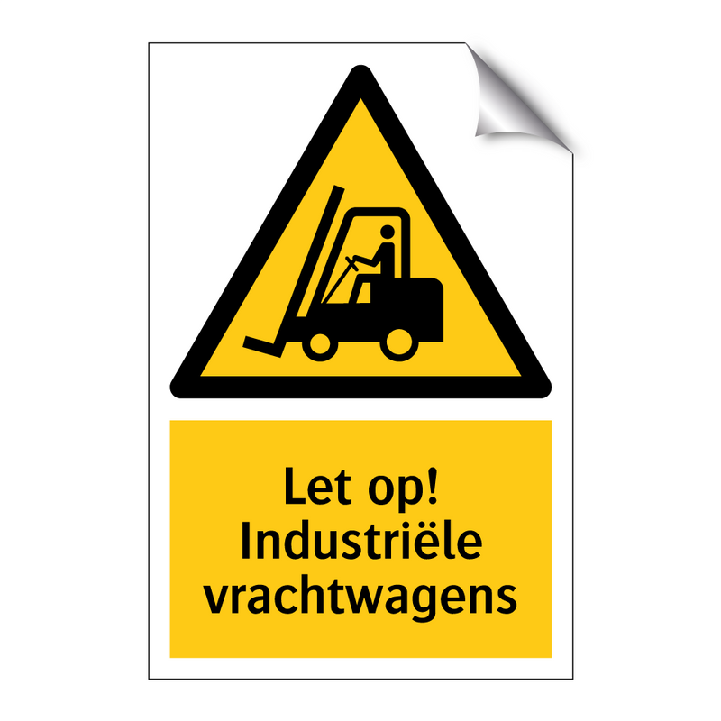 Let op! Industriële vrachtwagens