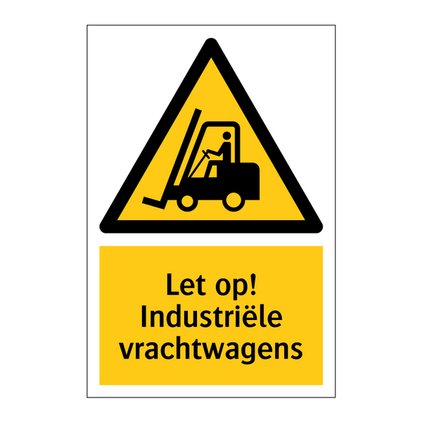 Let op! Industriële vrachtwagens