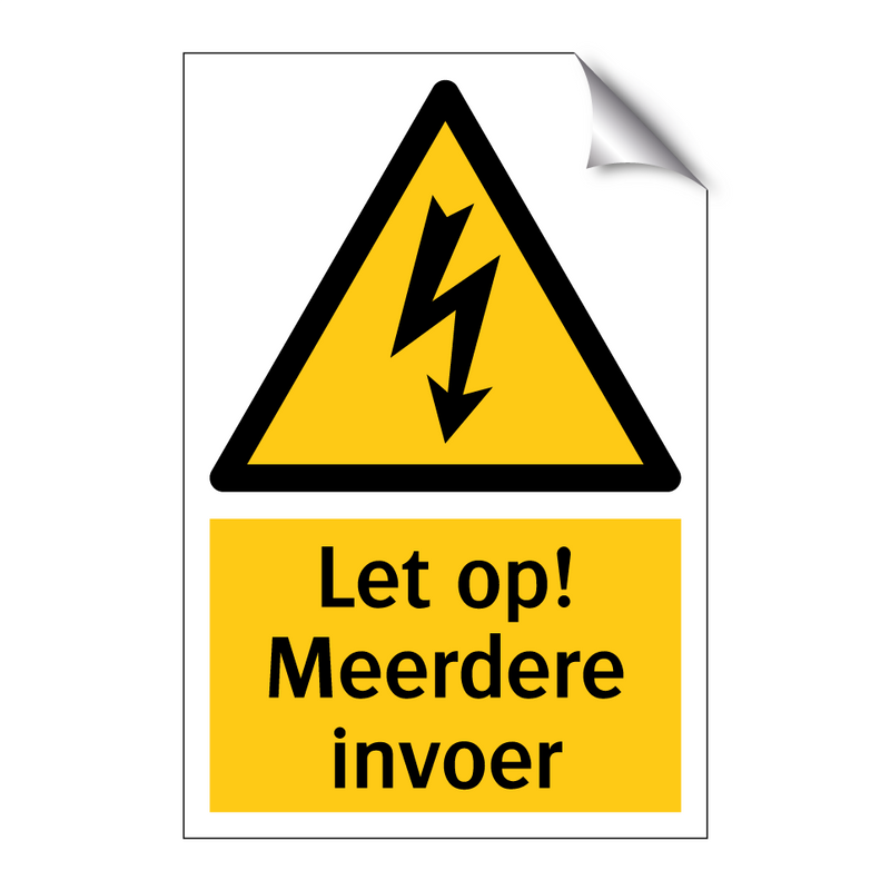 Let op! Meerdere invoer
