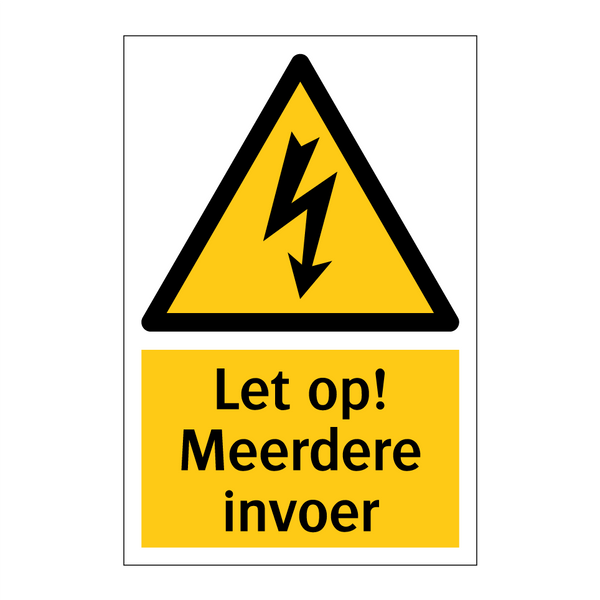 Let op! Meerdere invoer