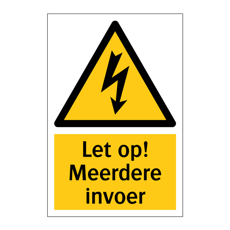 Let op! Meerdere invoer