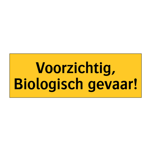 Voorzichtig, Biologisch gevaar!