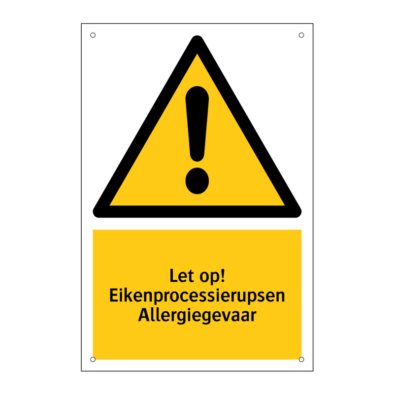 Let op! Eikenprocessierupsen Allergiegevaar