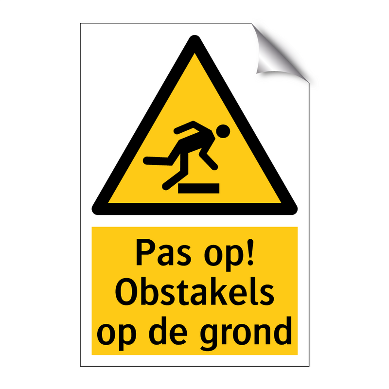 Pas op! Obstakels op de grond