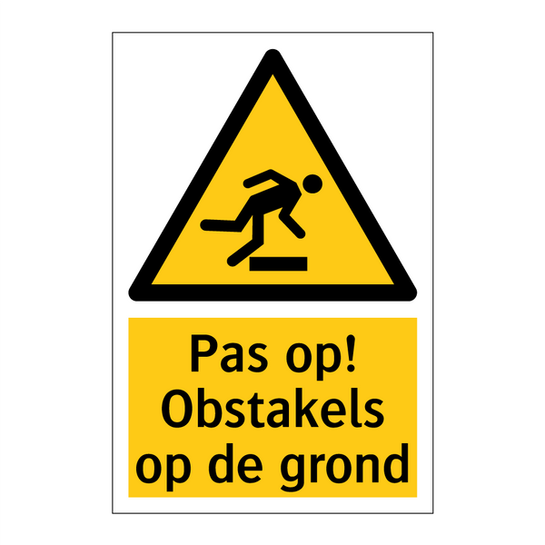 Pas op! Obstakels op de grond