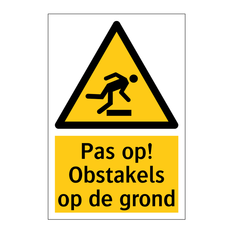 Pas op! Obstakels op de grond