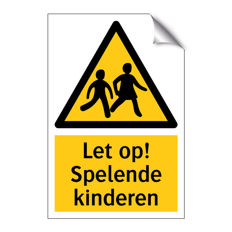 Let op! Spelende kinderen