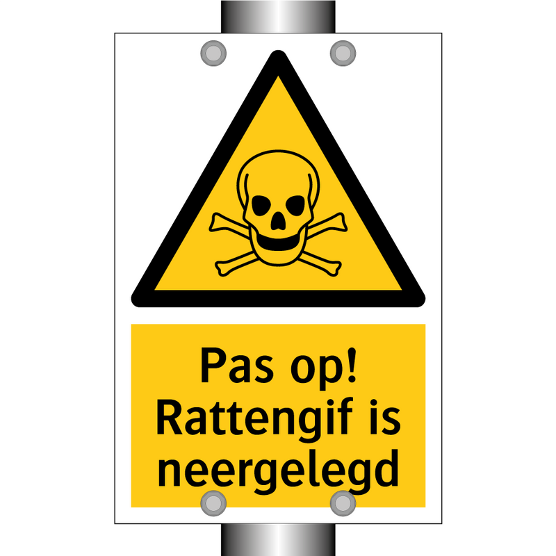 Pas op! Rattengif is neergelegd