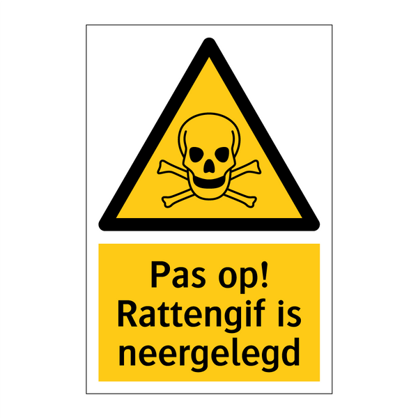 Pas op! Rattengif is neergelegd