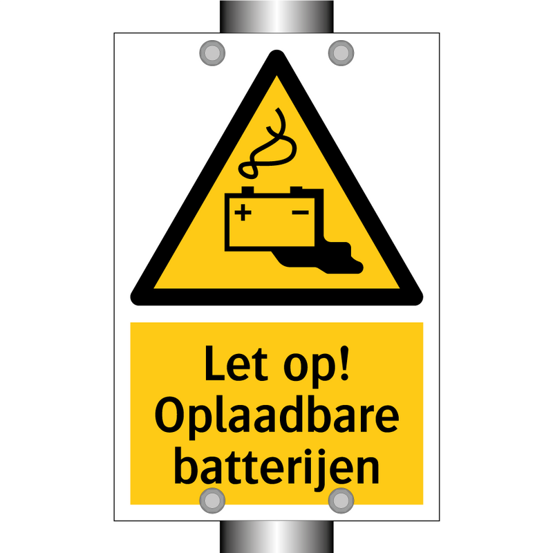 Let op! Oplaadbare batterijen