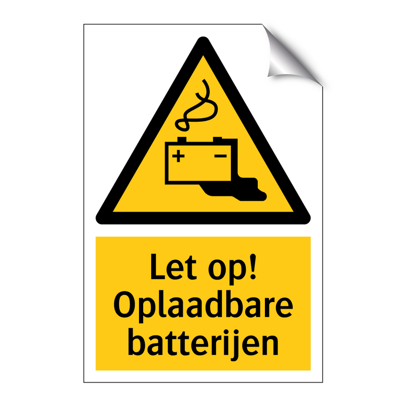 Let op! Oplaadbare batterijen