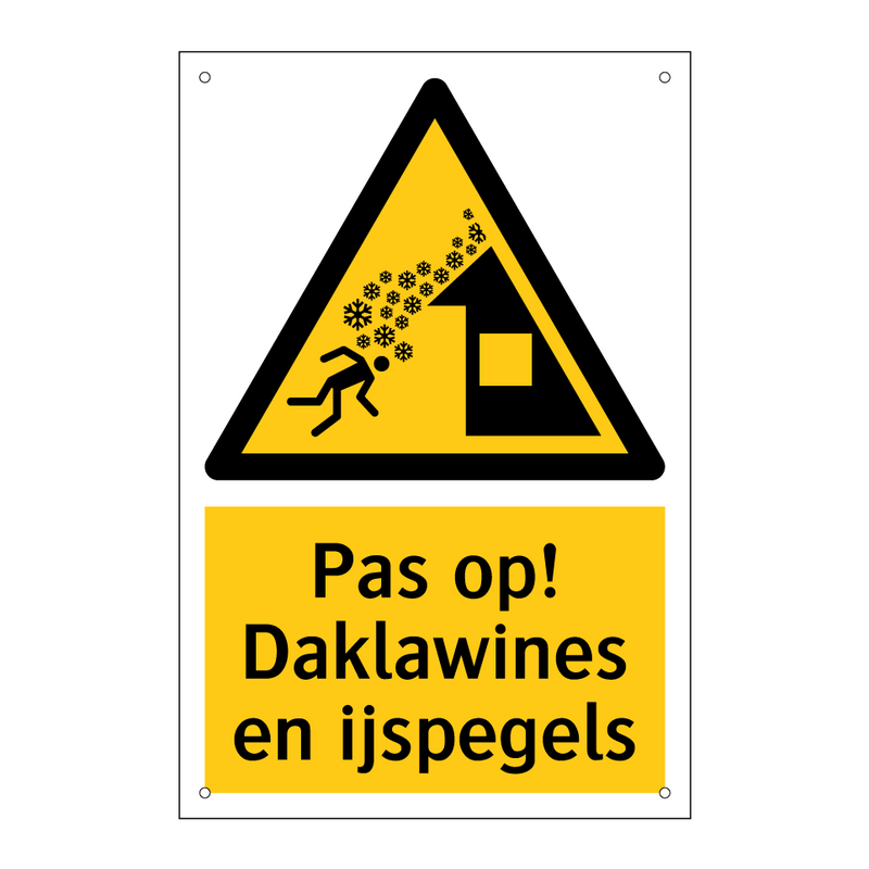 Pas op! Daklawines en ijspegels