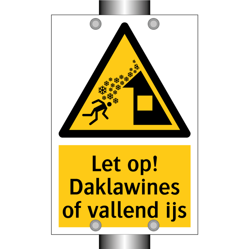 Let op! Daklawines of vallend ijs