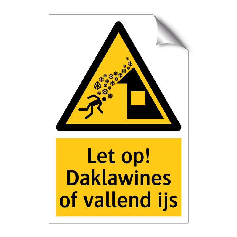 Let op! Daklawines of vallend ijs
