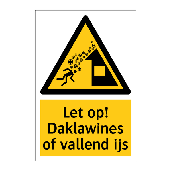 Let op! Daklawines of vallend ijs