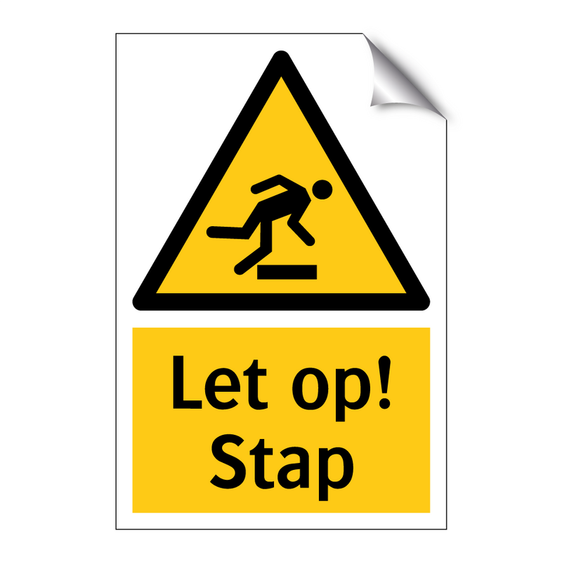Let op! Stap