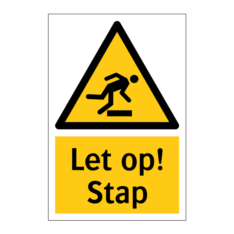 Let op! Stap