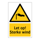 Let op! Sterke wind