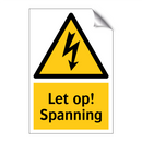 Let op! Spanning