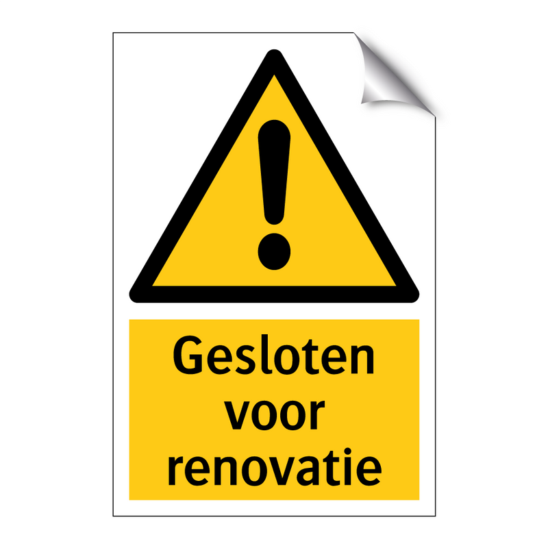 Gesloten voor renovatie