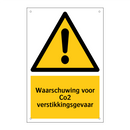 Waarschuwing voor Co2 verstikkingsgevaar