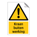 Kraan buiten werking