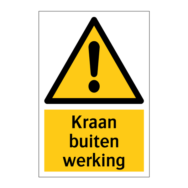 Kraan buiten werking