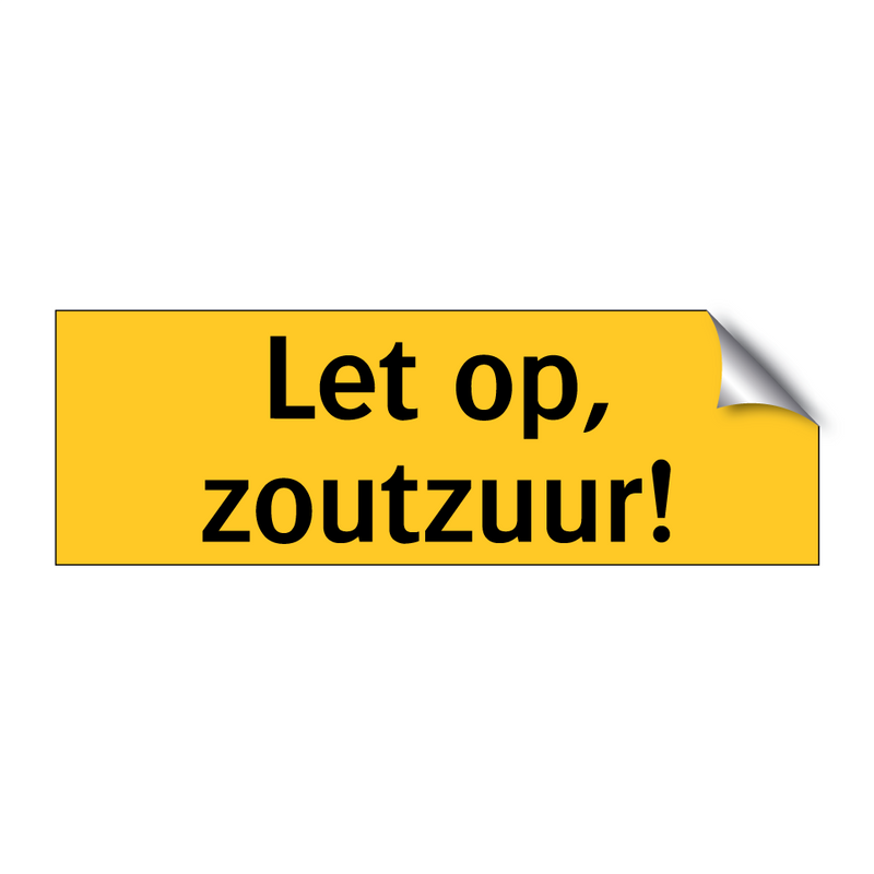 Let op, zoutzuur!