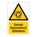 Gevaar Automatisch Opstarten