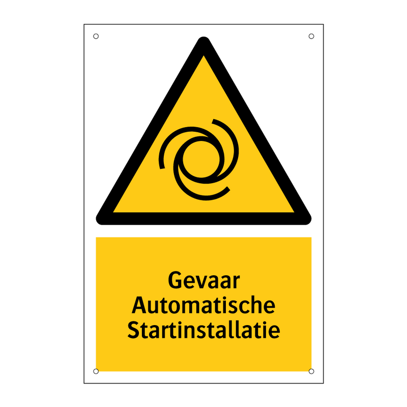 Gevaar Automatische Startinstallatie