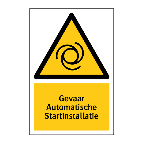 Gevaar Automatische Startinstallatie
