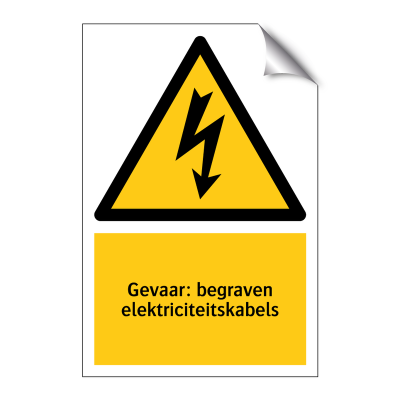 Gevaar: begraven elektriciteitskabels